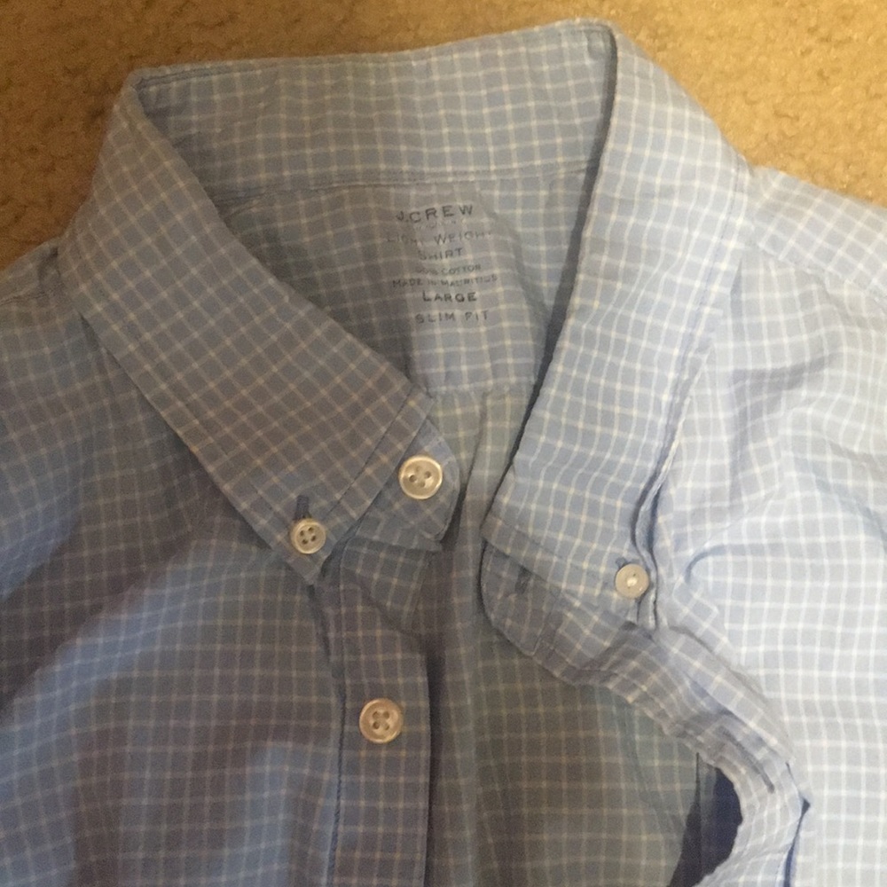 J. Crew Light Weight Long Sleeve Shirt Large